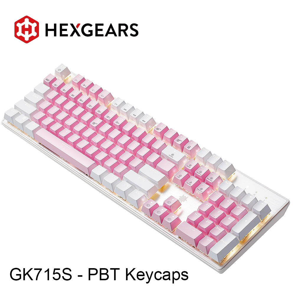 Pc Gaming Pink - Clavier mécanique HEXGEARS GK715S, 104 touches,
