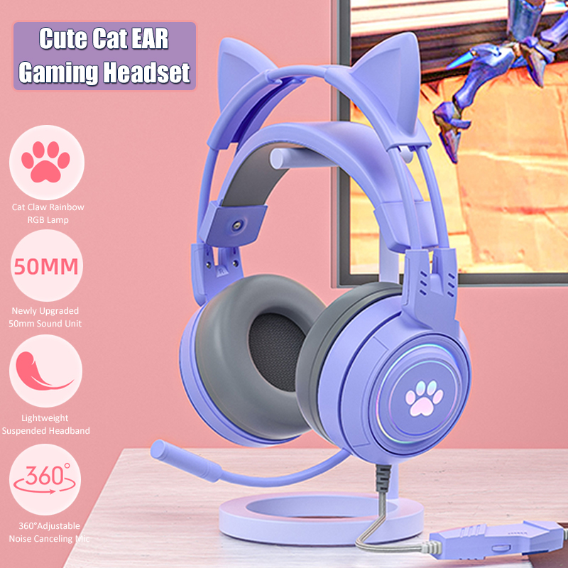 Casque de jeu d'oreille de cha - Pc Gaming Pink avis et prix