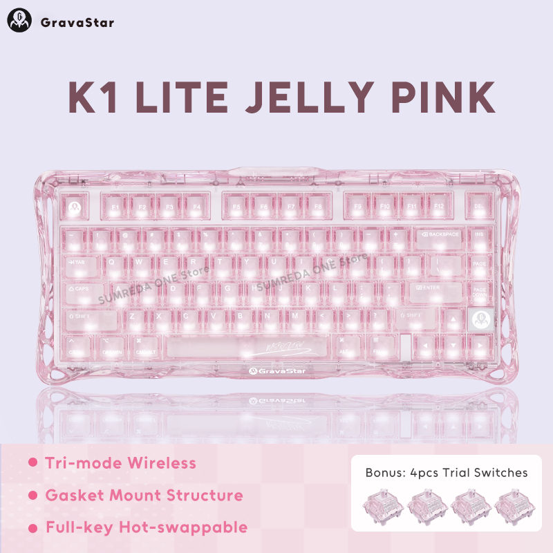 Clavier mécanique K1 LITE JELL - Pc Gaming Pink avis et prix